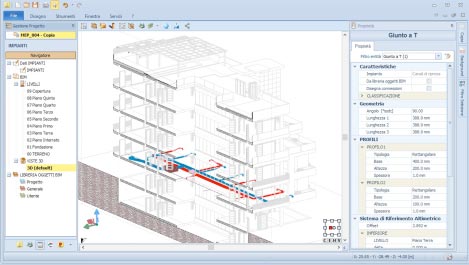 Visualizzazione architettonica e MEP di un modello BIM