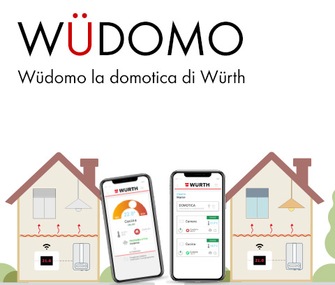 Würth entra nel mondo della domotica con WÜDOMO, sistema che con soli tre dispositivi è in grado di semplificare la quotidianità in casa.